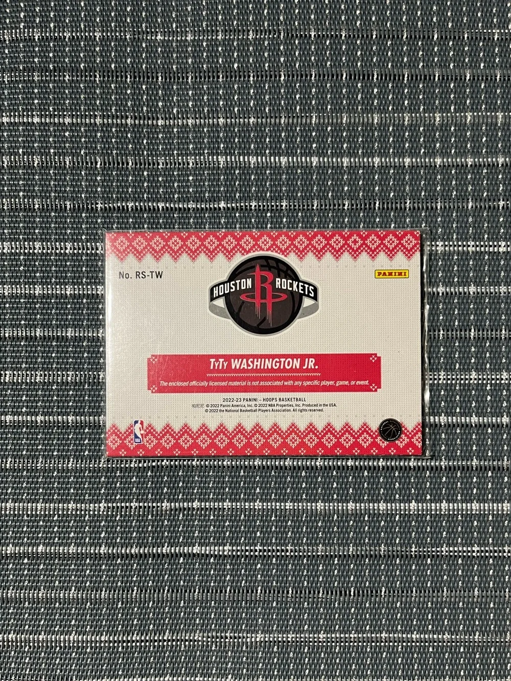 Patch Card 🏀 TyTy Washington Jr. 2022-23 Panini Hoops Winter Rookie RC #RS-TW - Picture 2 of 3